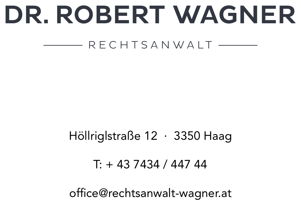 Rechtsanwalt Dr. Robert Wagner